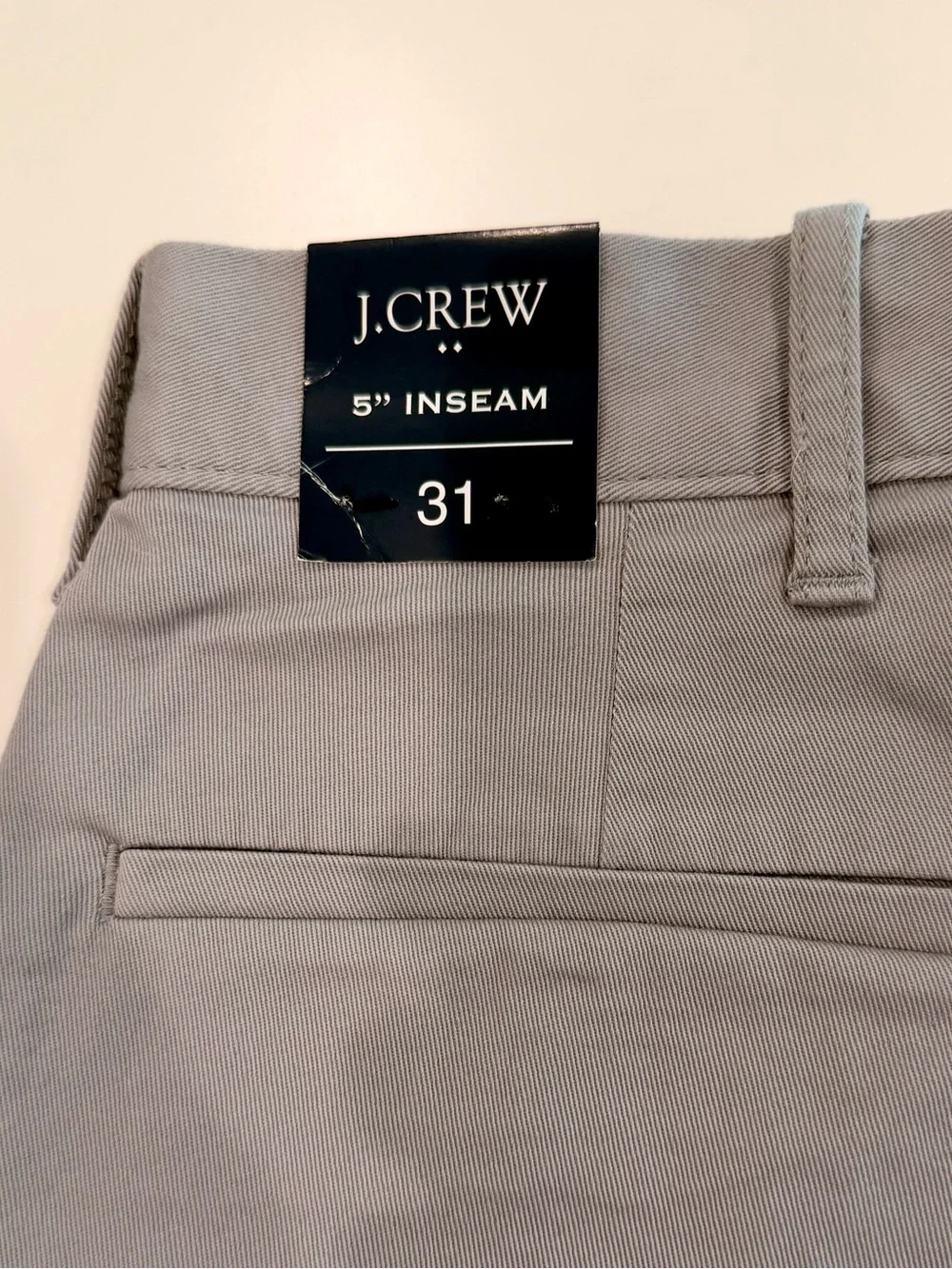 NWT - J. Crew Men’s Light Gray Chino Shorts - 31